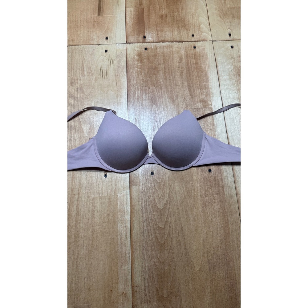 Soma‎ Embraceable Tailored Push Up Bra 34D Mauve Purple Padded Plunge